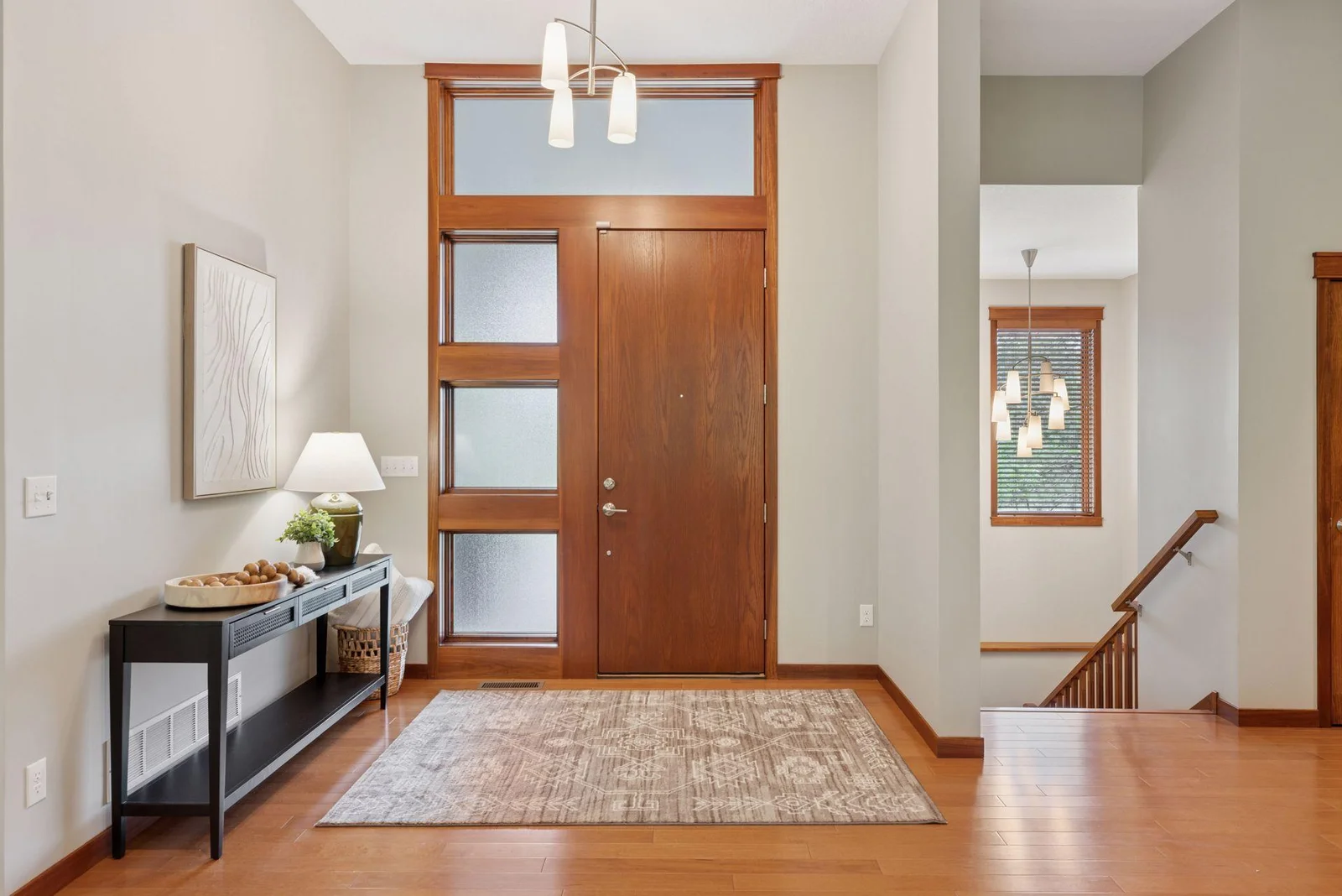 Step inside to a spacious and bright foyer, setting the tone for the home's thoughtful layout.