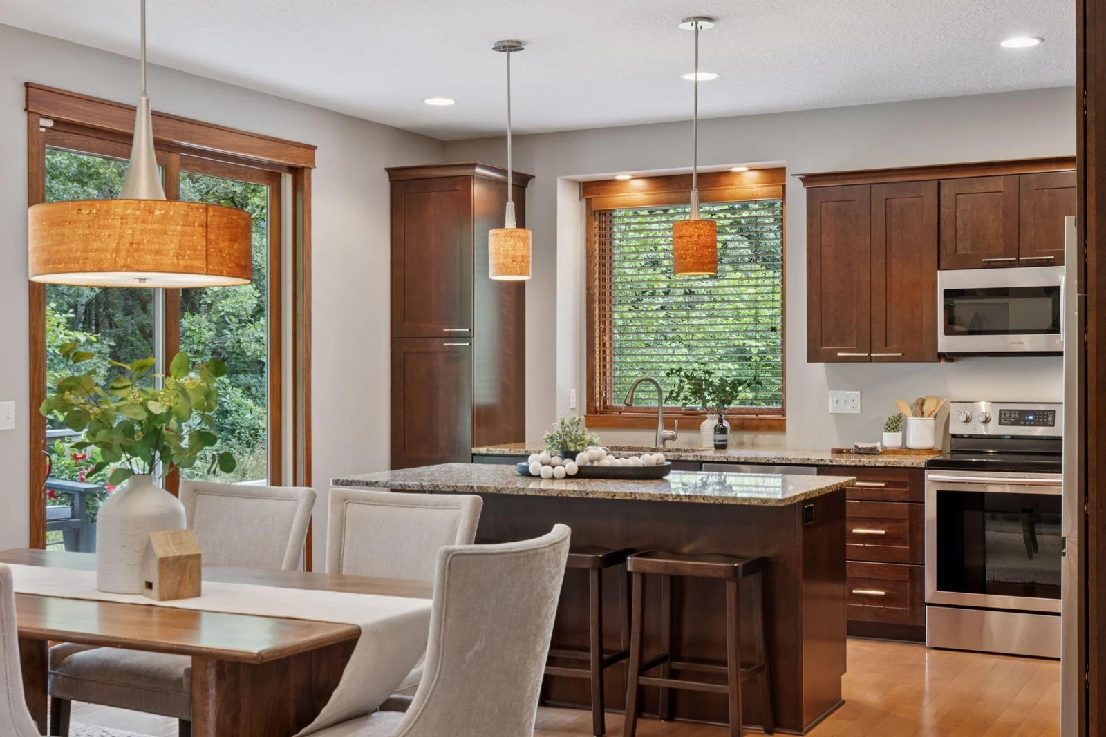 Thoughtfully selected finishes and wide-open spaces make this main level both stylish and functional.