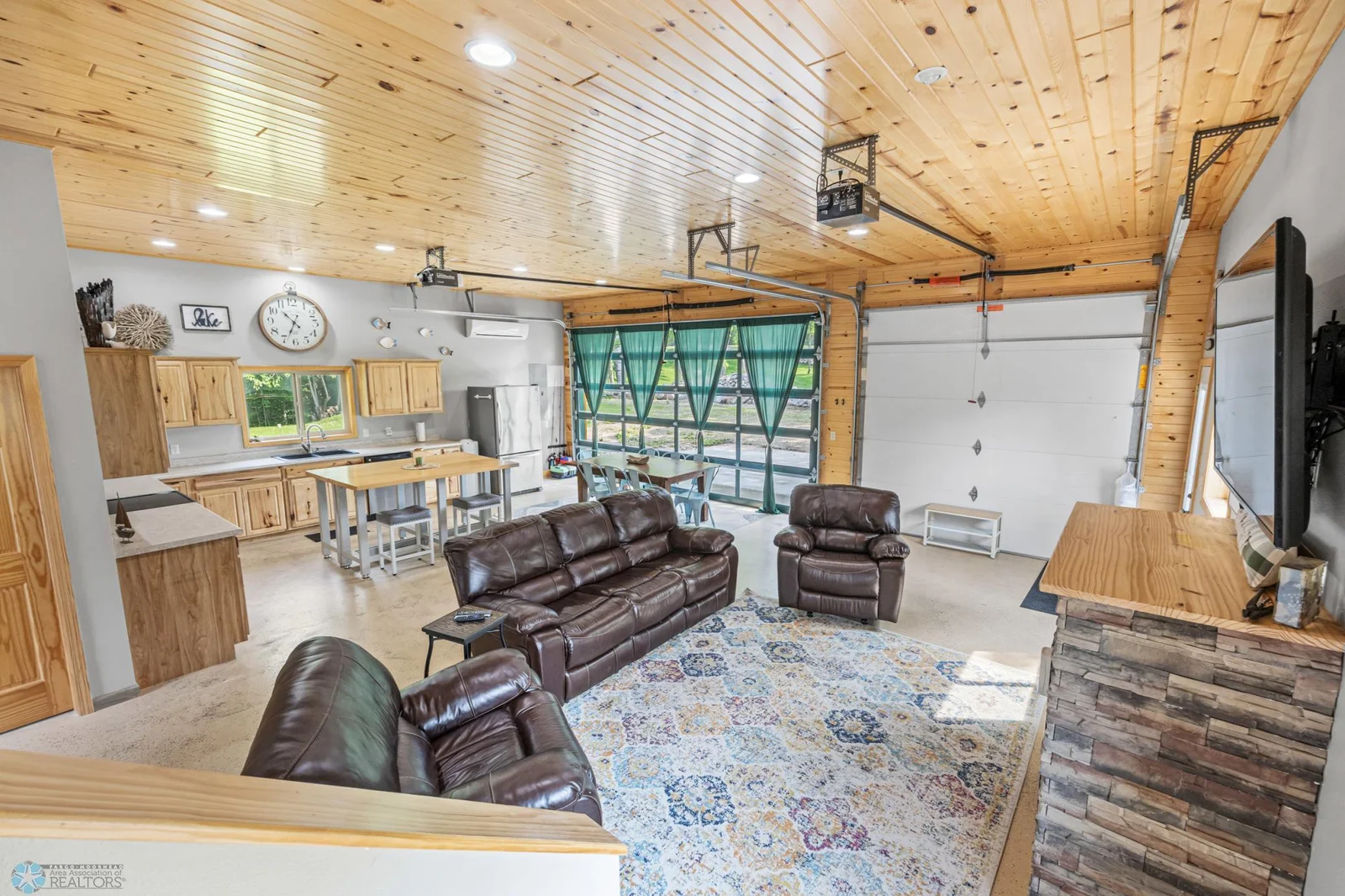 Living room & dining area view