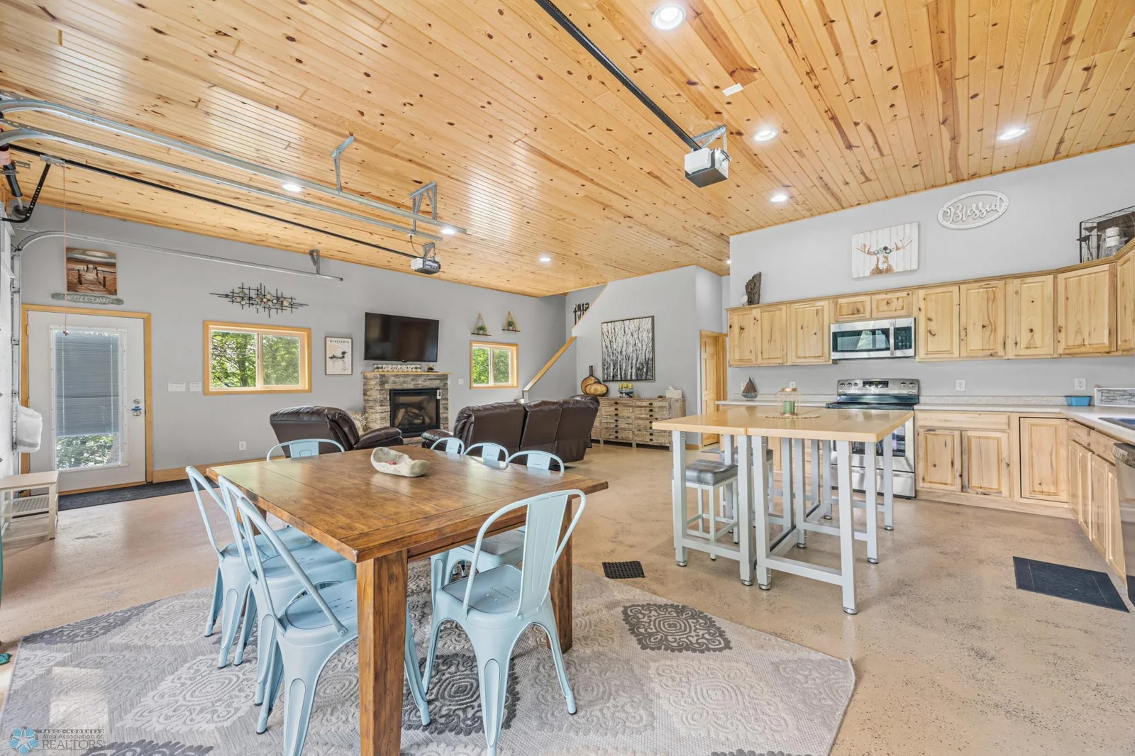 Dining, Kitchen, & Living Room view