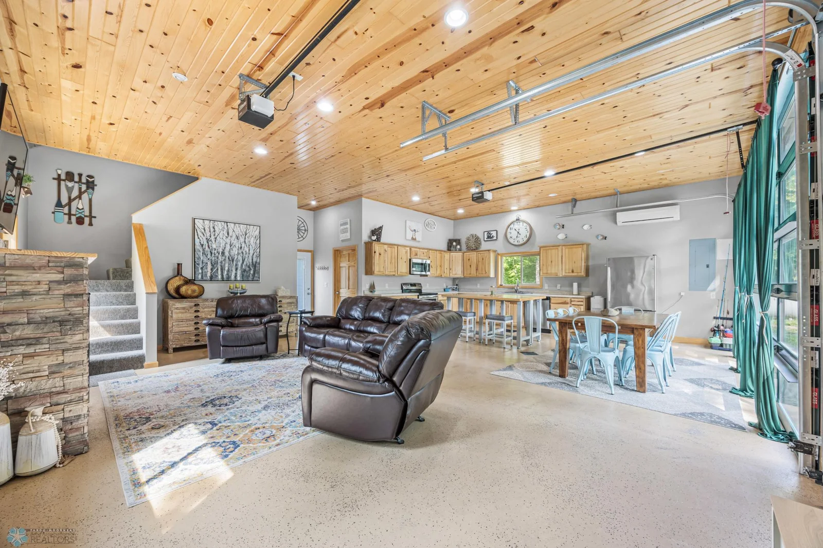 Living, Kitchen, & Dining area