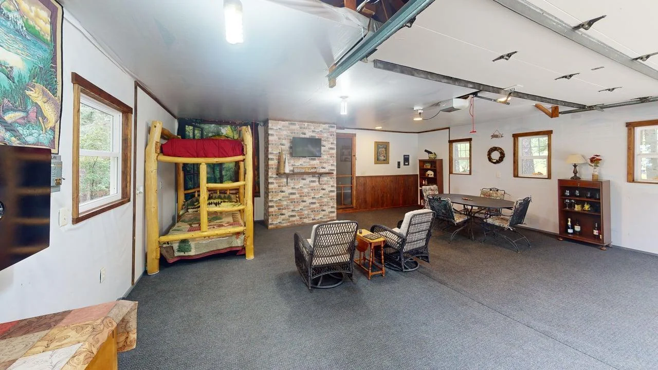 Attached 2 car garage converted to living space