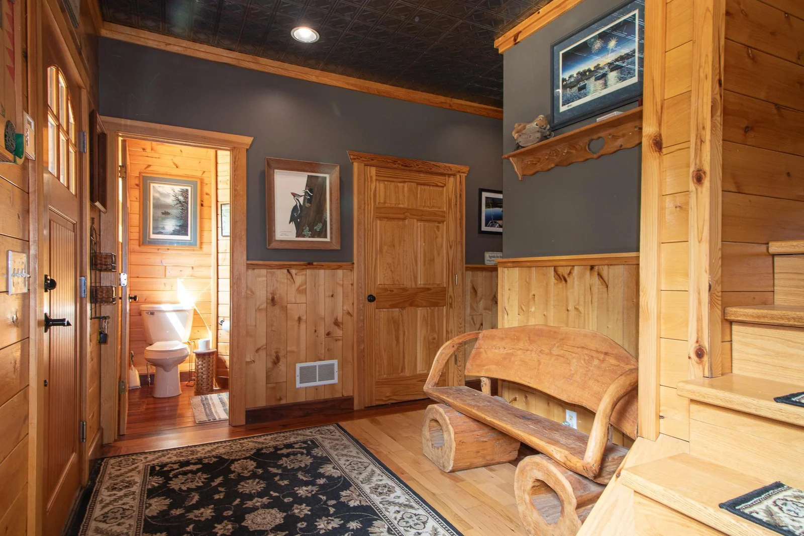 Front entry Foyer with 1/2 bath