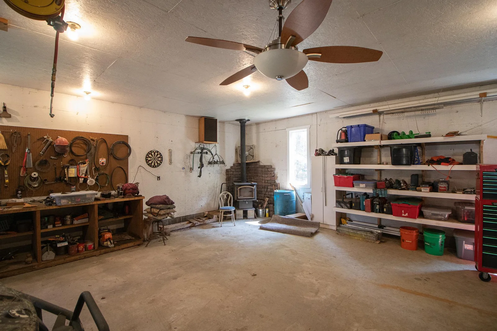 Heated and insulated Attached garage