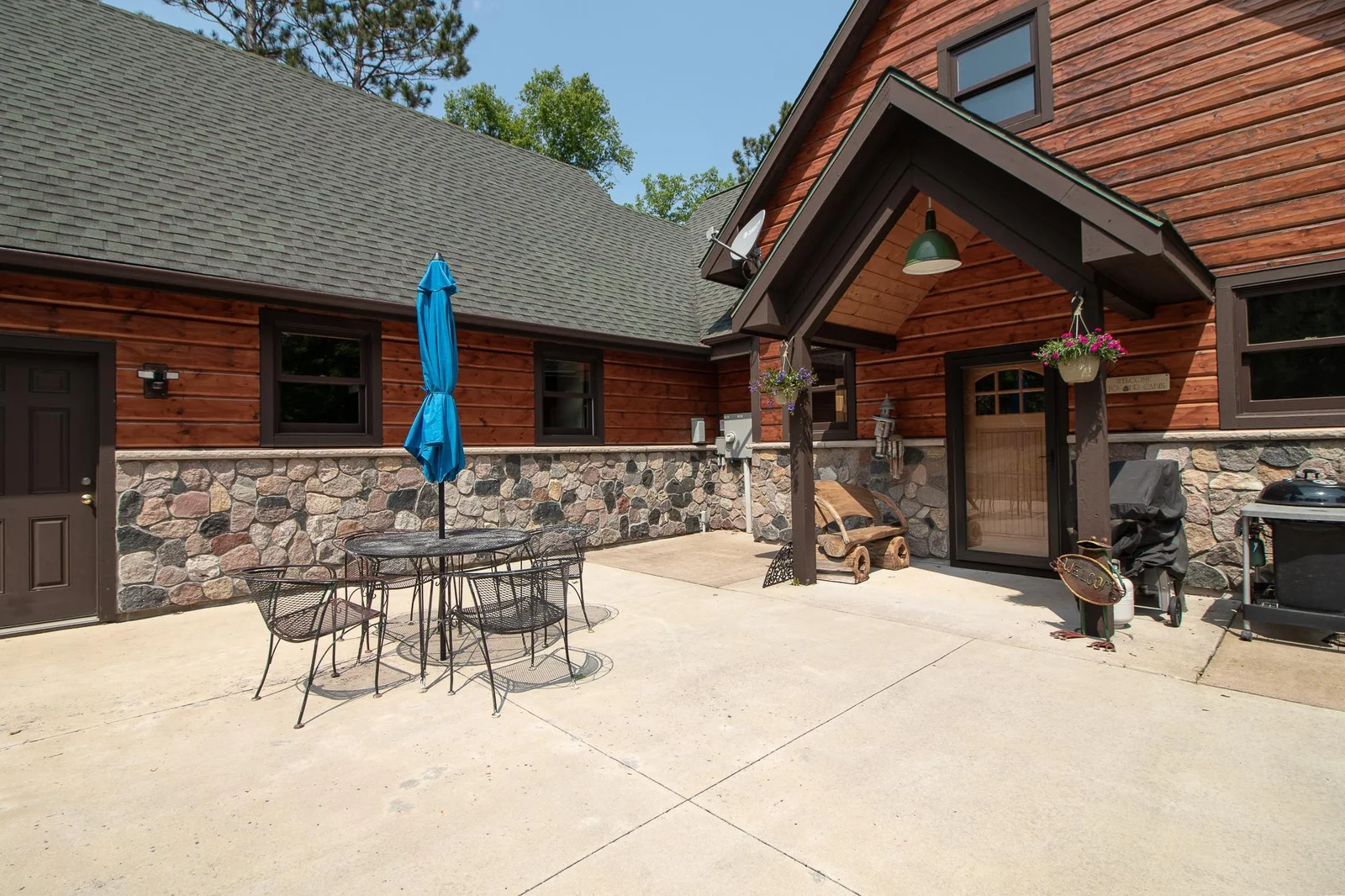 Spacious Cement Patio