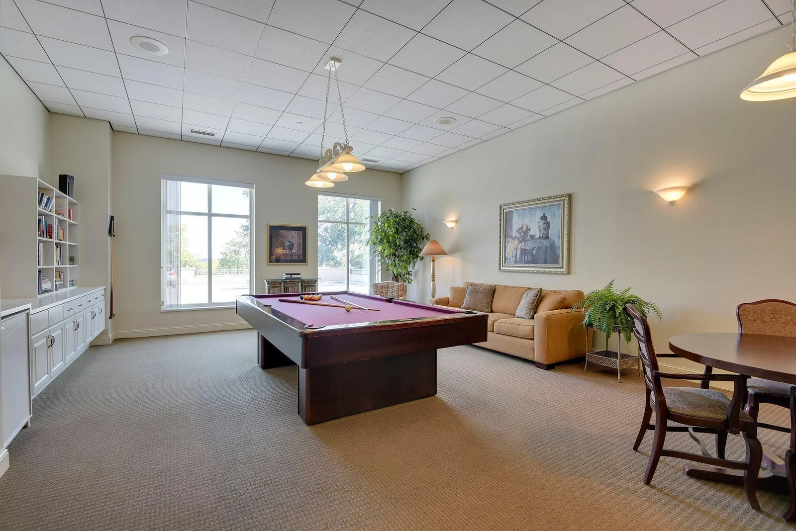 Fun billiard room