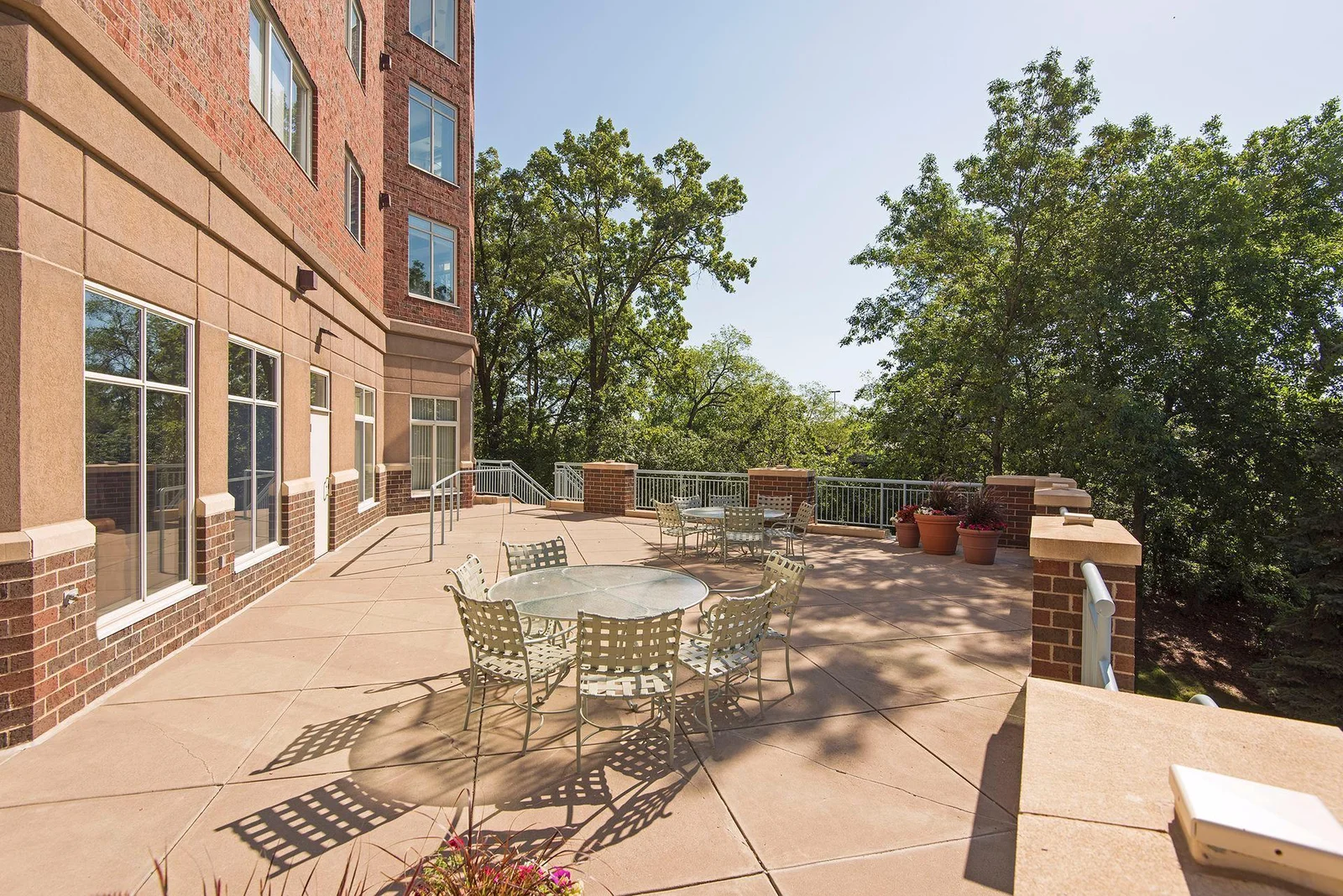 Plenty of outdoor seating off the main floor