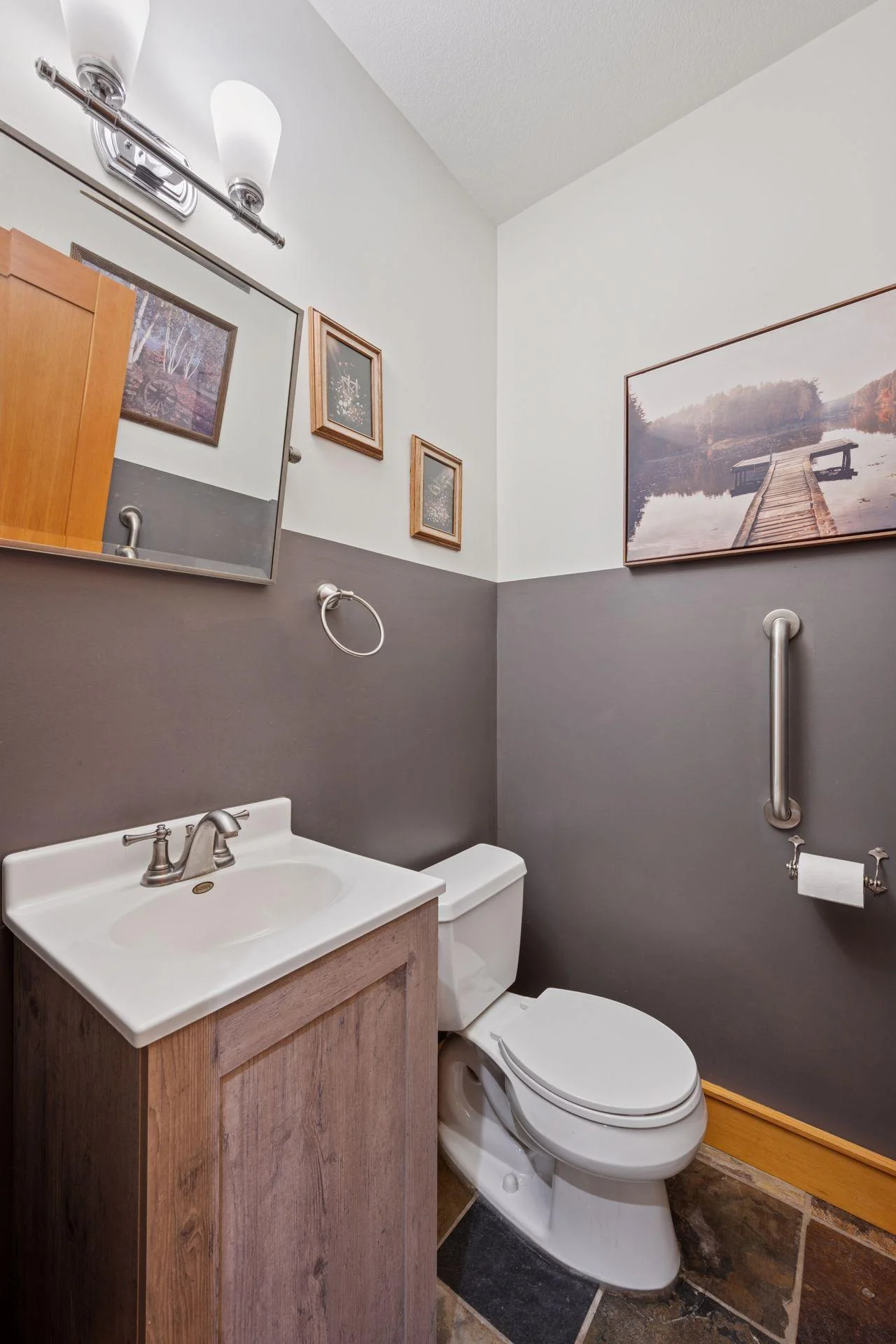 Main level powder room