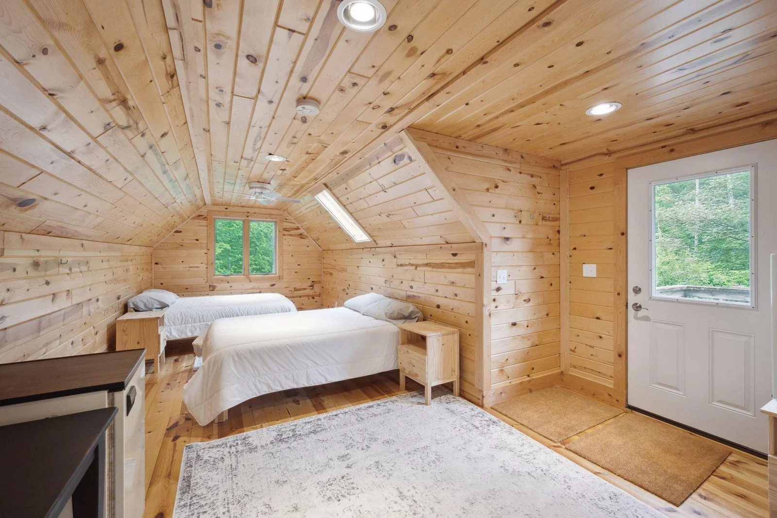 Air-conditioned bunk room...