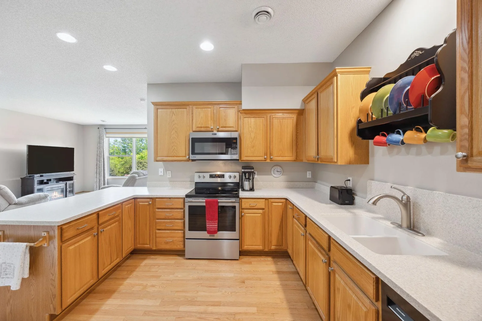 Does this view qualify as a kitchen window? Counters and cabinets with stainless appliances.