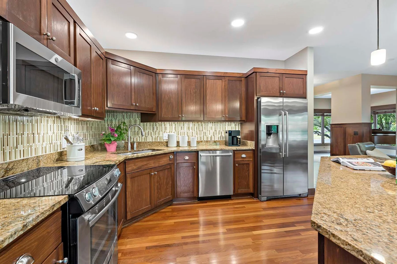 Solid Kitchen With Oversized Island