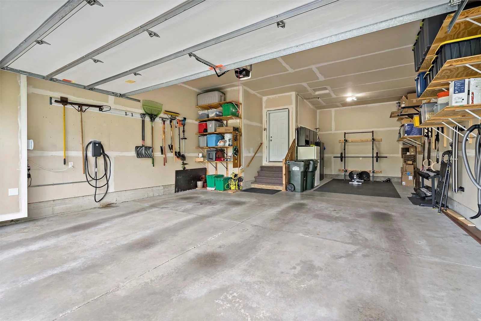 Rare 3 Car Garage Set Up For EV Charging