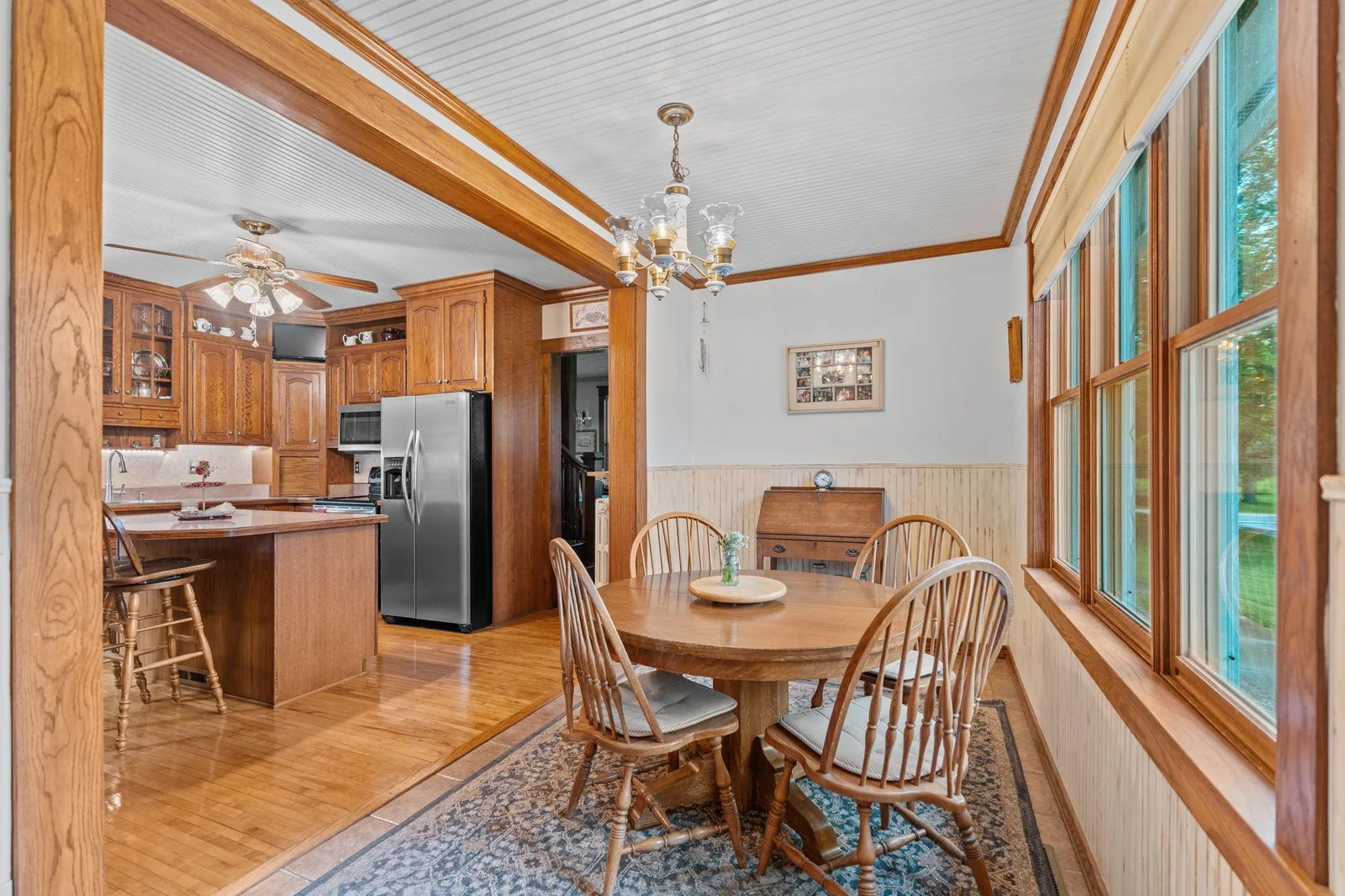 Flex space could be used as a mud room or a room to meet your family's needs.