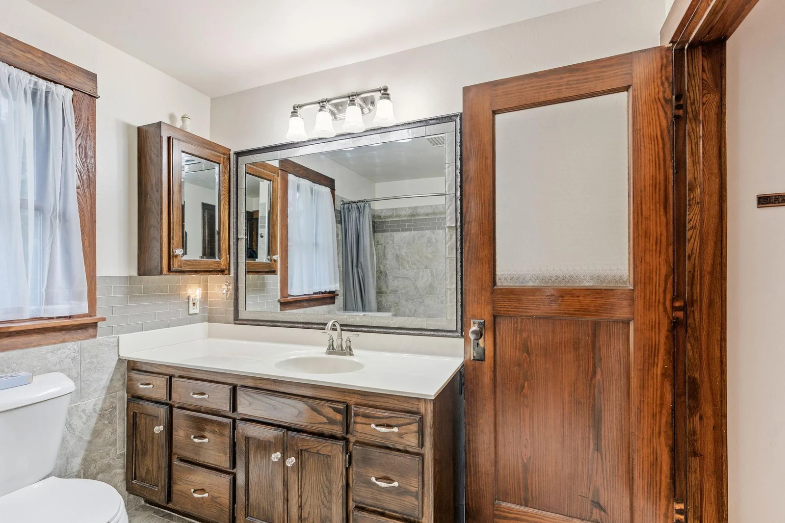 Upper level 3/4 Bathroom.
