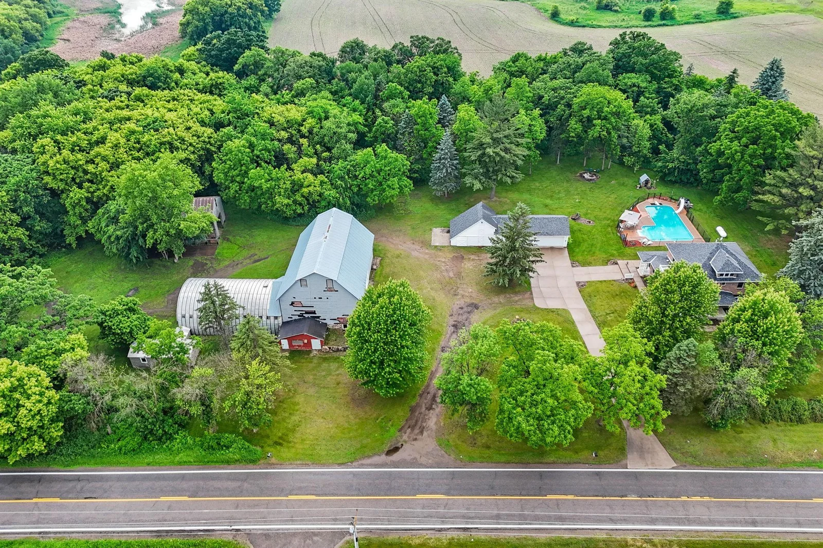 Aerial view off St. Francis Blvd.
