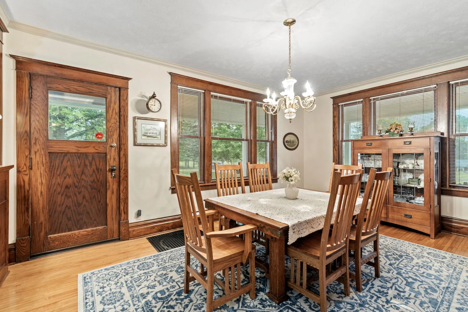 Dining room-featuring ample natural lighting.