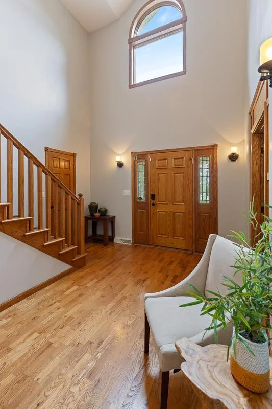 Amazing woodwork throughout this entire home. Solid wood floors!
