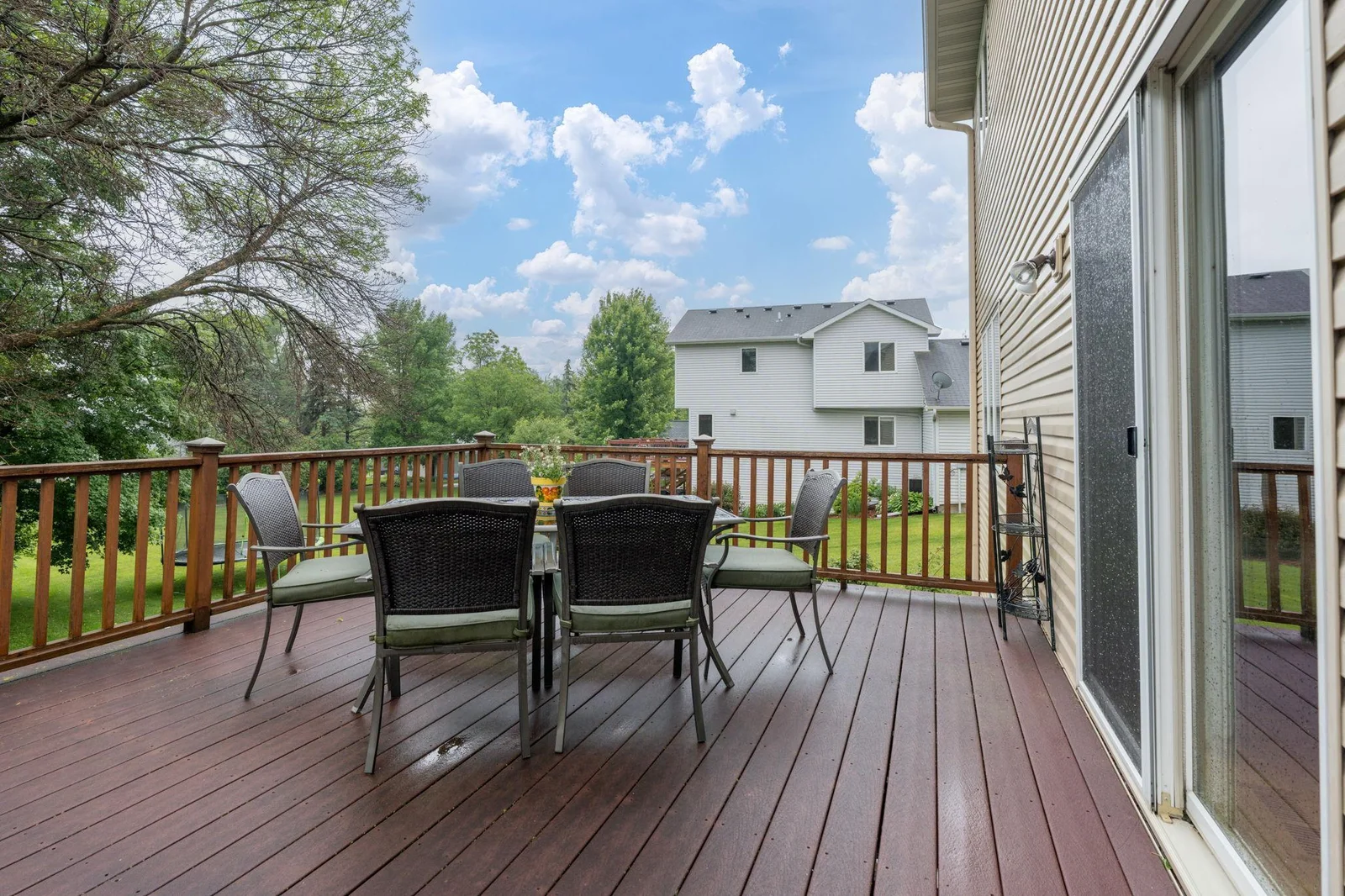 Large deck to grill, relax and entertain on.