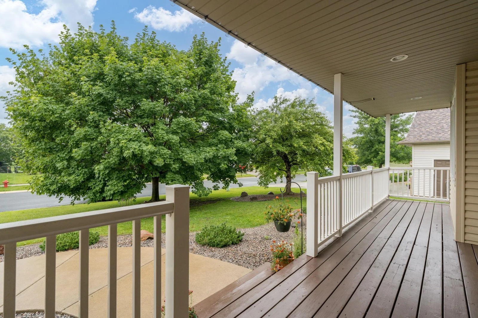 Enjoy your morning coffee on the front porch.