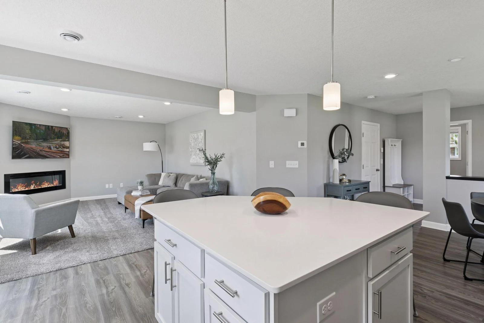 Open main level floor plan