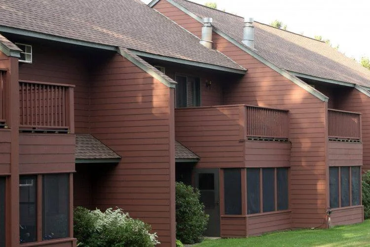Rear of the properties