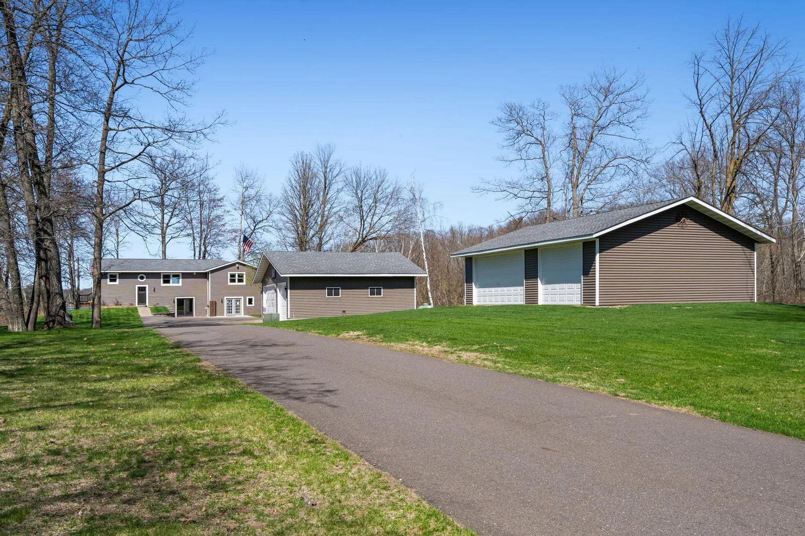Amazing privacy, tons of storage, and 33+ acres to enjoy overlooking Pine Lake!