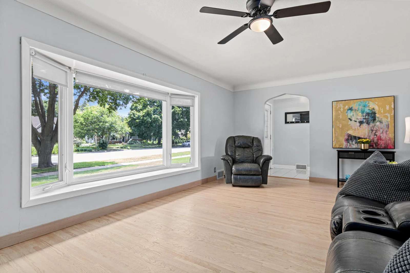 View toward front door