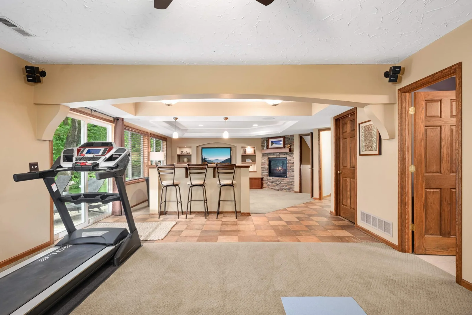 Lower level recreation room- Walk out