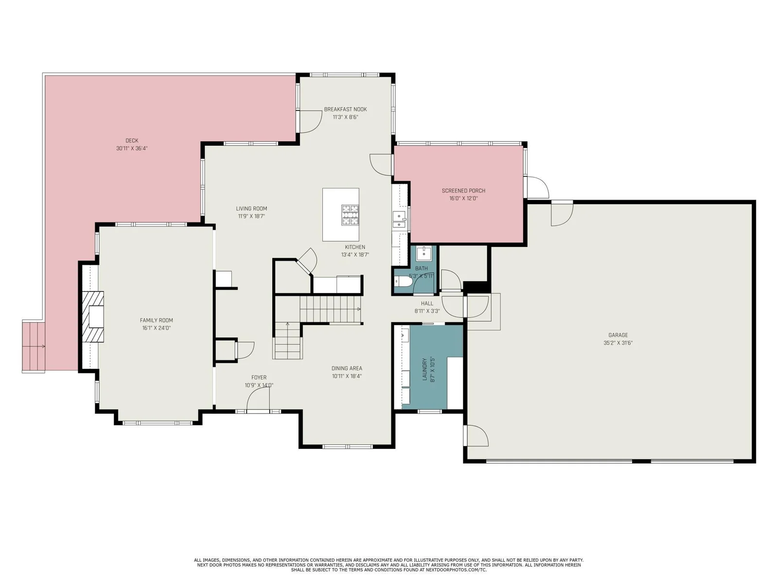 Square footage is approximate.