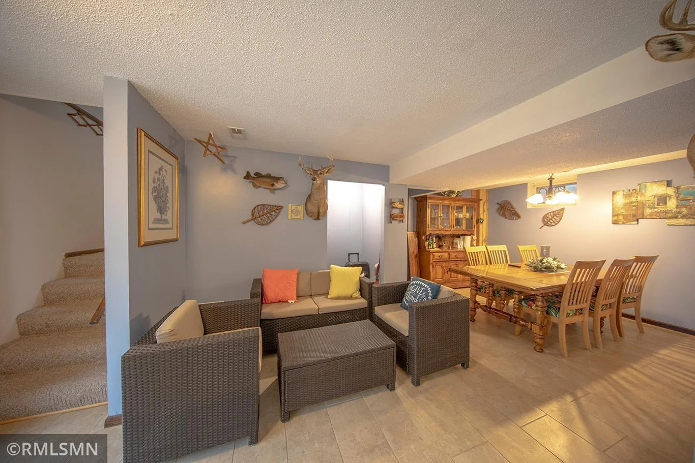 Lovely seating area in the lower level!