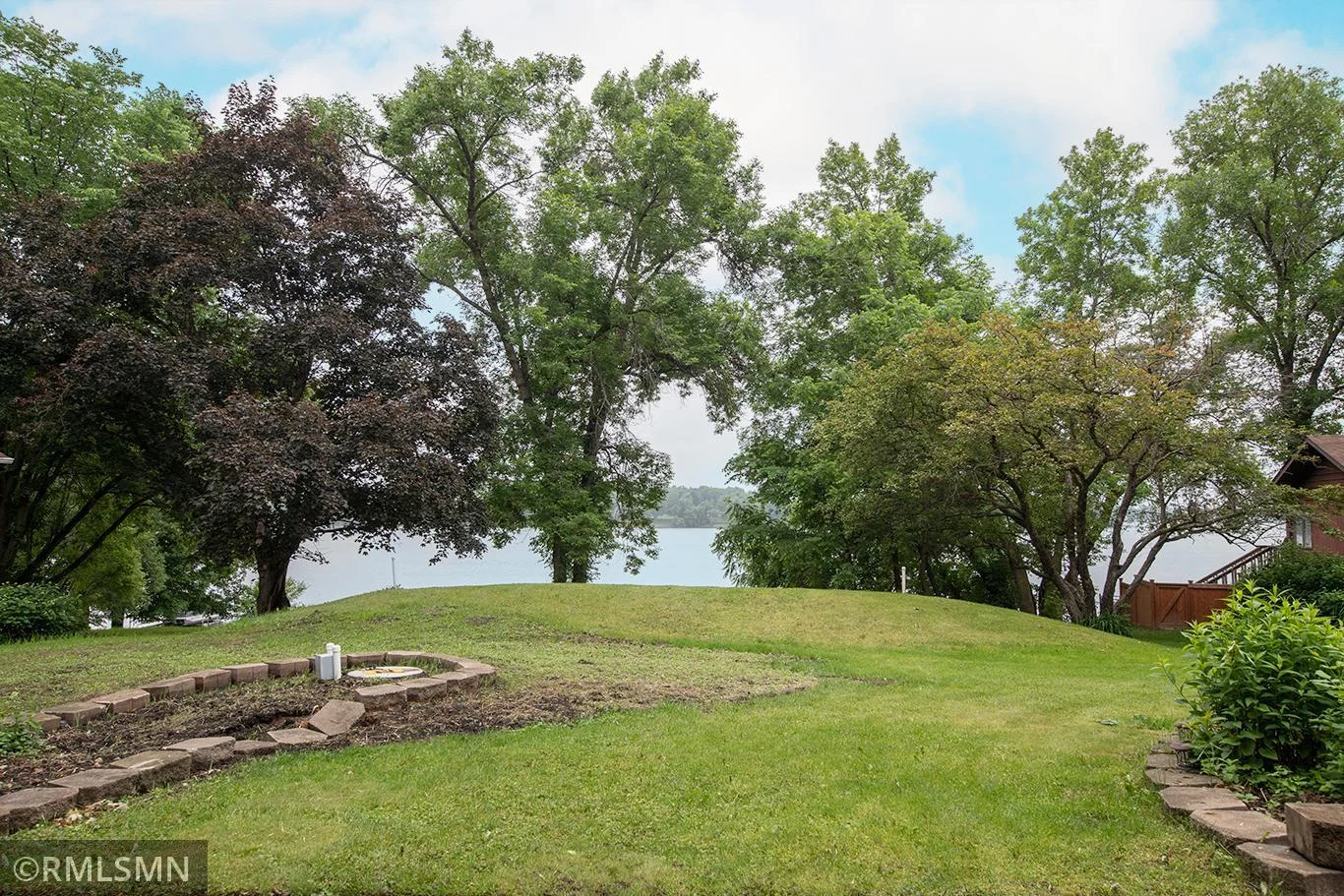 View from the deck to the lake
