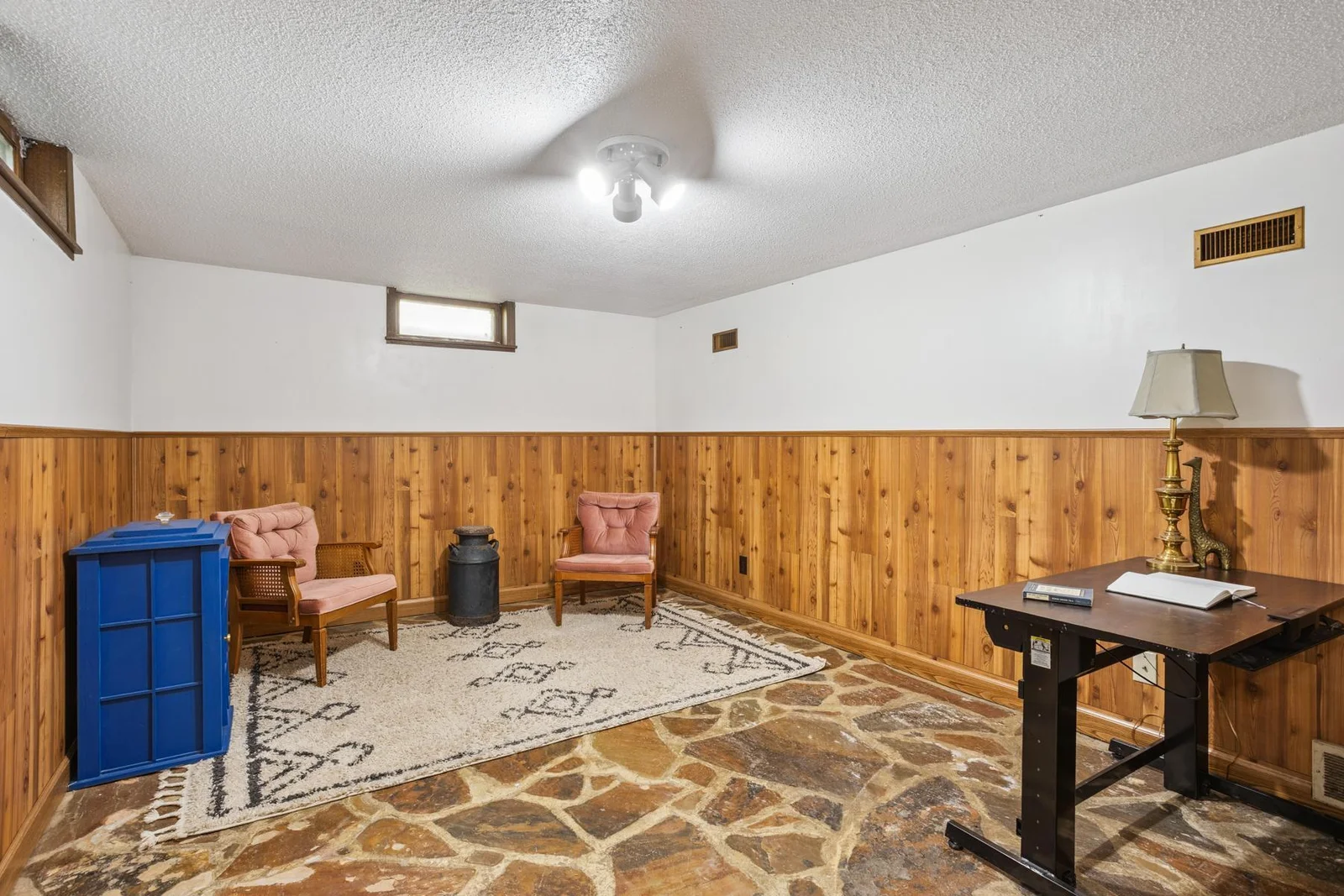 Basement family room/ office area