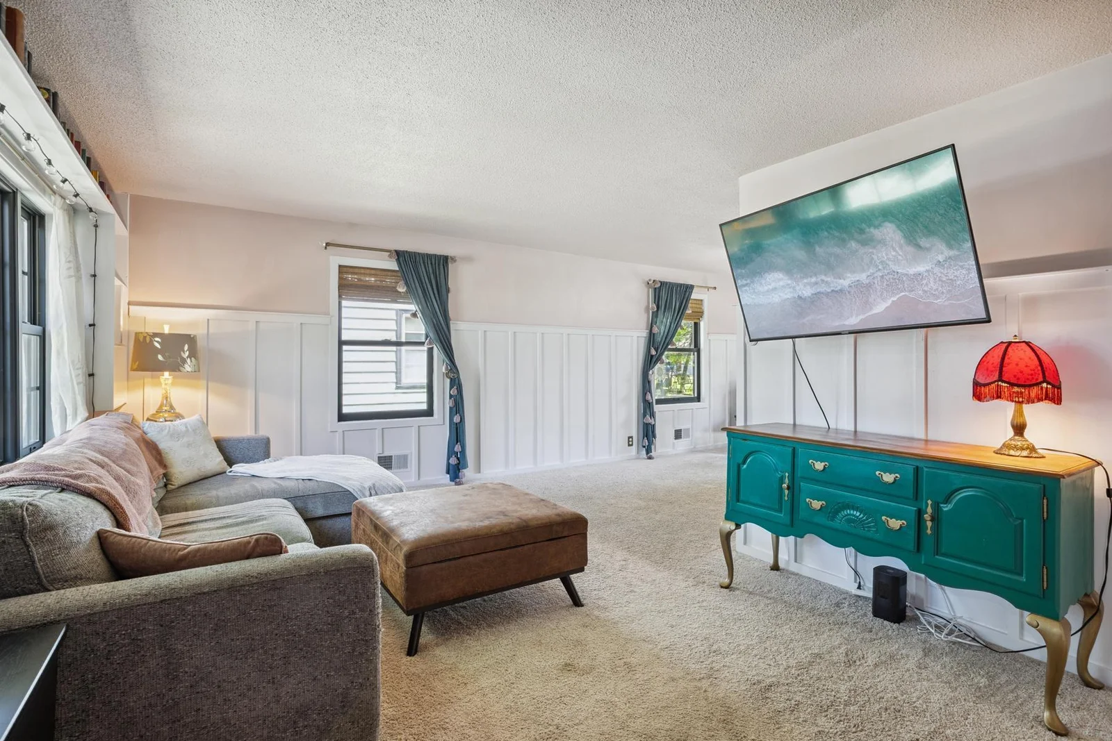 View of the living room from the foyer