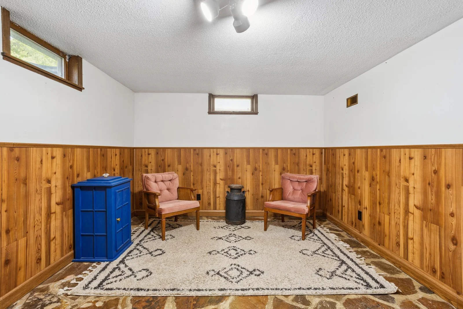 Basement family room/ office area