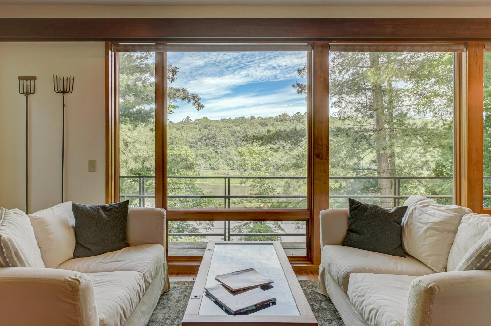 The views of the river and bluffs from inside the home are spectacular throughout all four seasons.