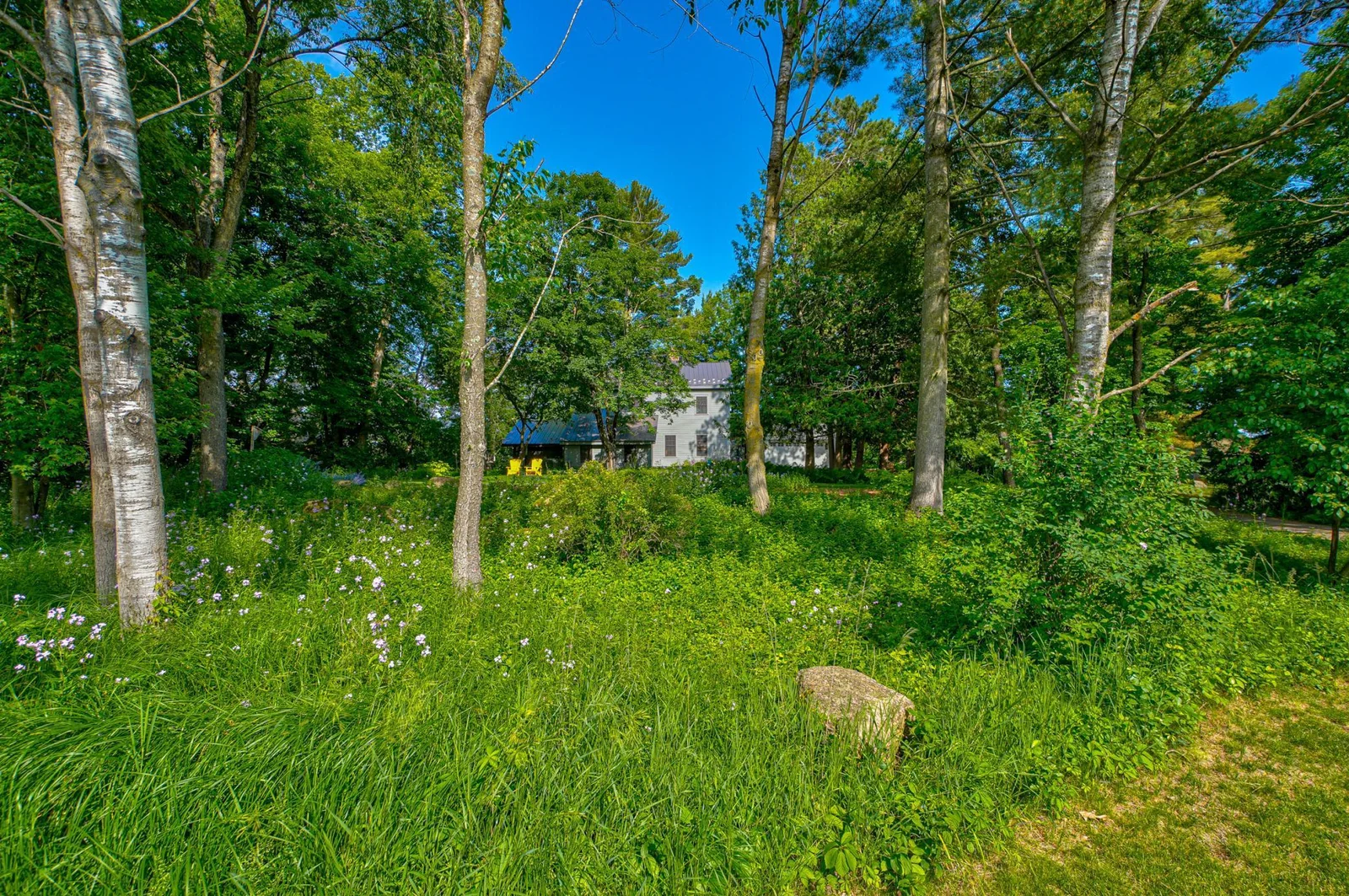 The home is tucked back from Judd Street. You have plenty of privacy while being just a short stroll from the General Store and Village Hall.