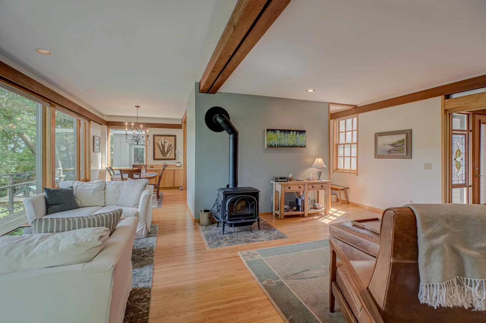 Cozy in the winter, light-filled through the idyllic days of summer.