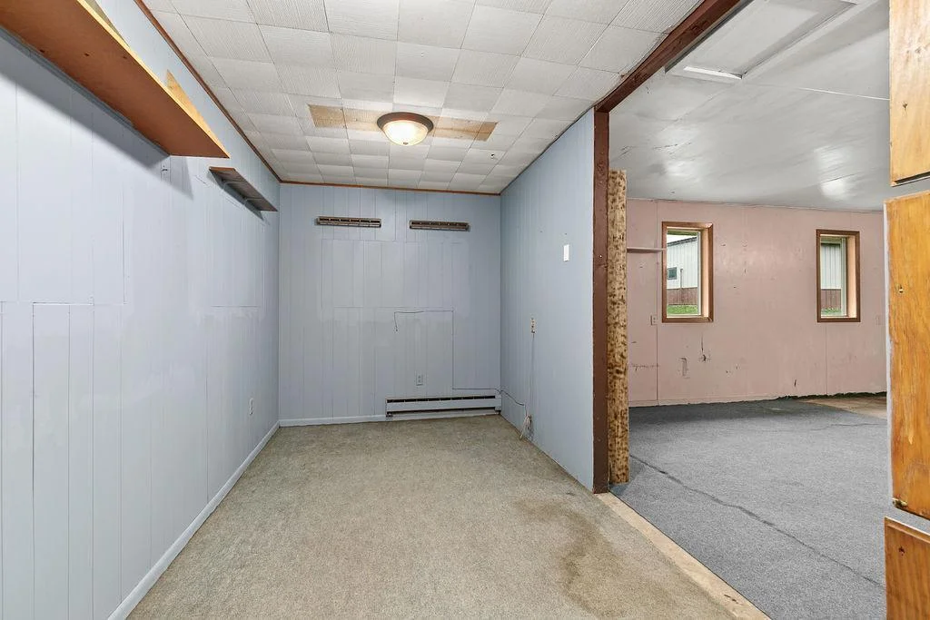 Storage room off of the garage