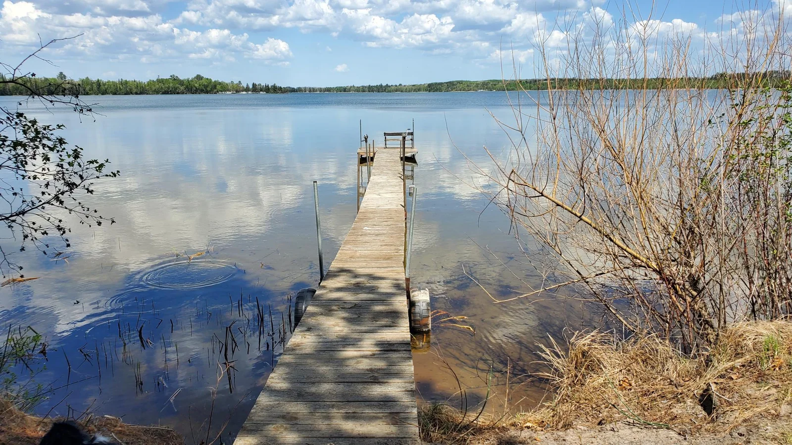 Dock is ready for a boat!