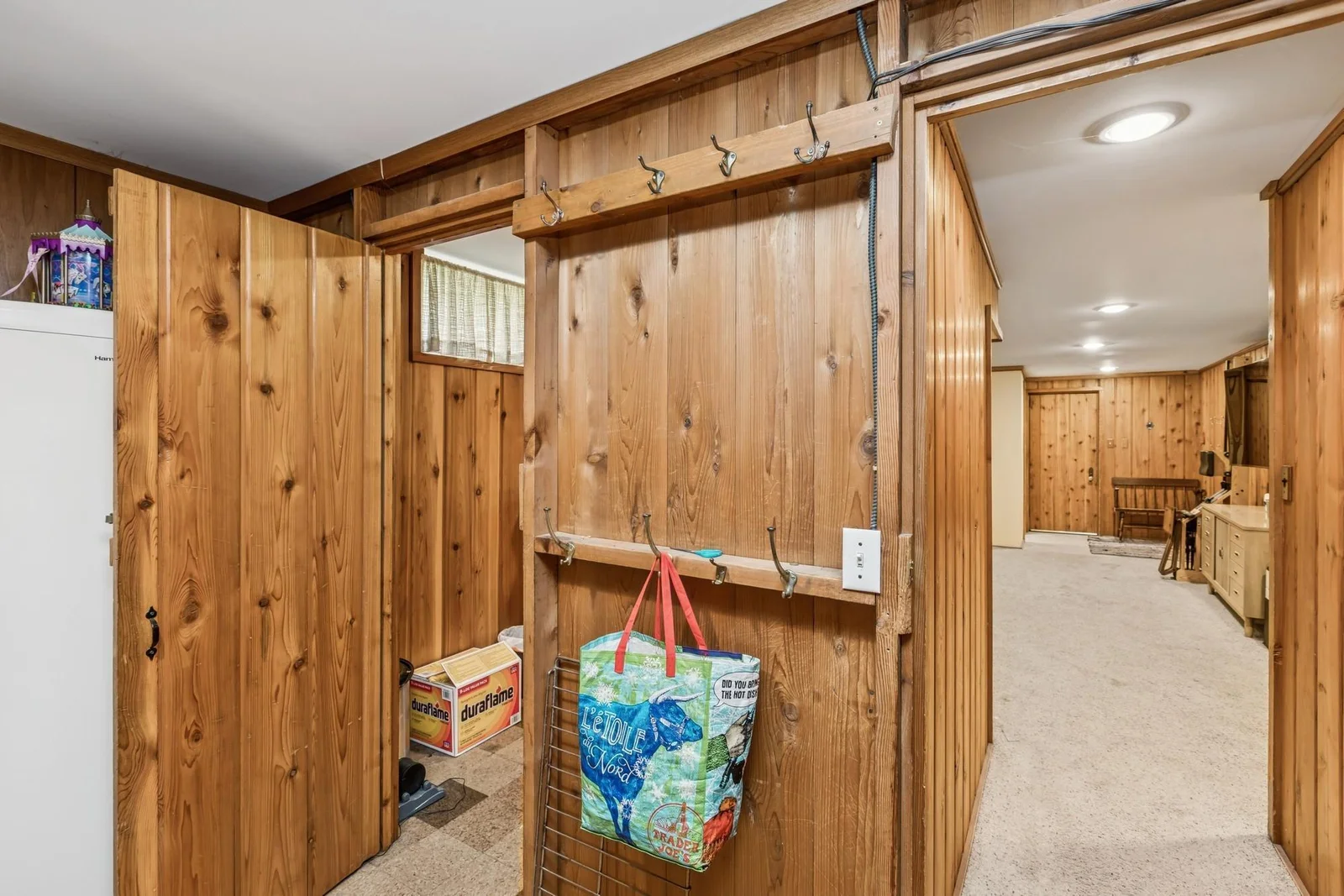 Lower Level Pantry to Wet Bar Area