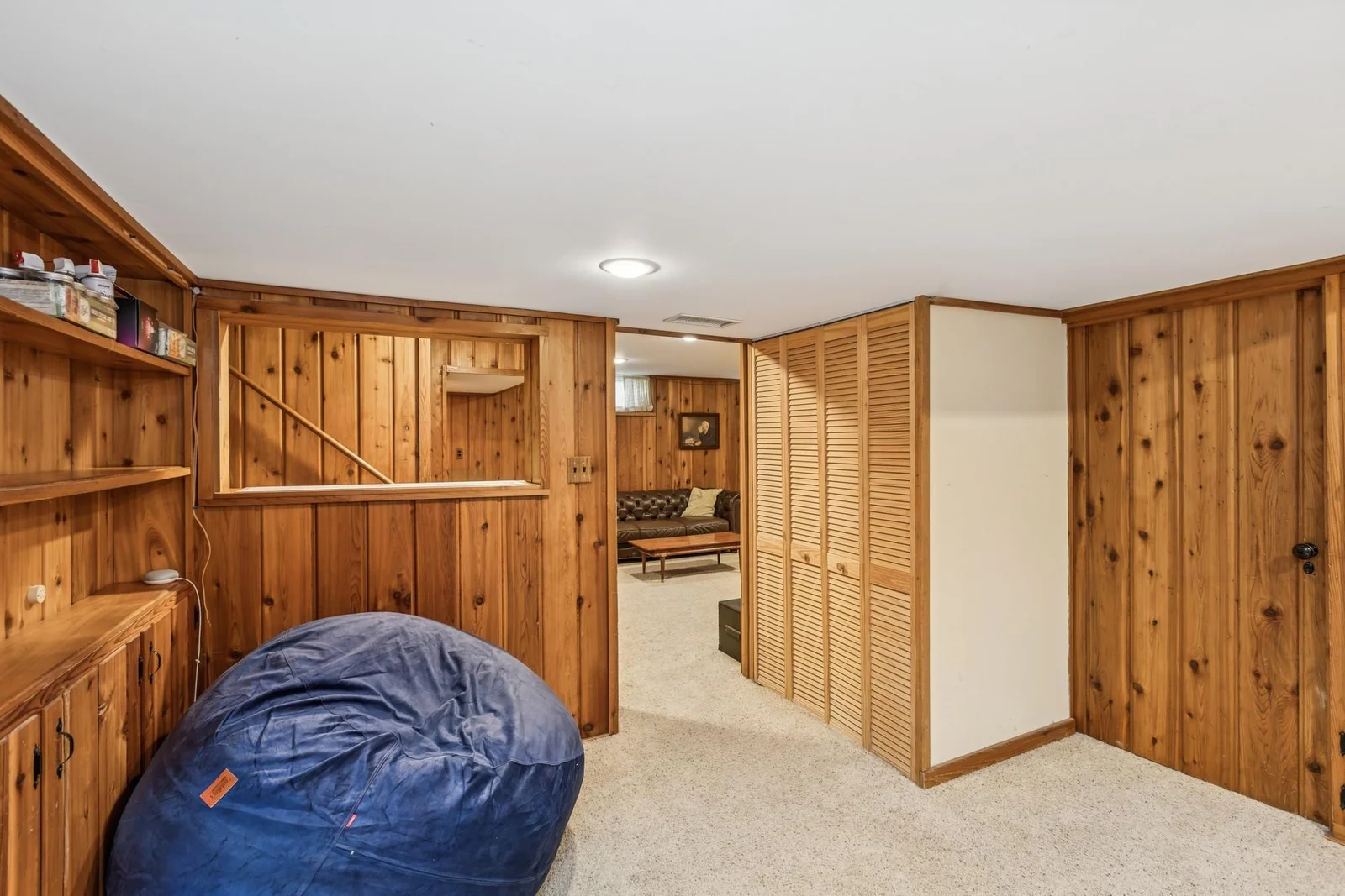 Billiards Room View to Family Room