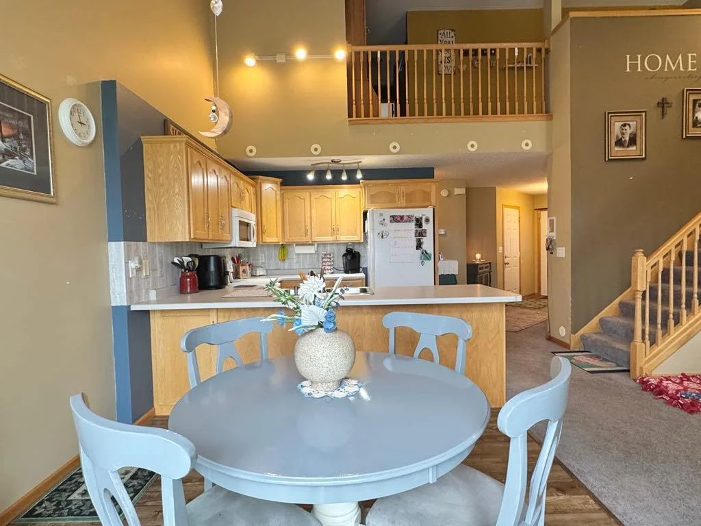 Bright dining area