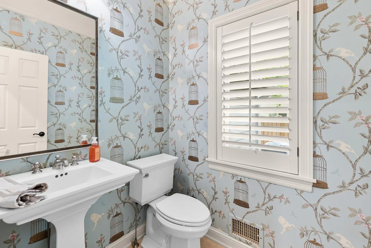 1/2 bath on main level.