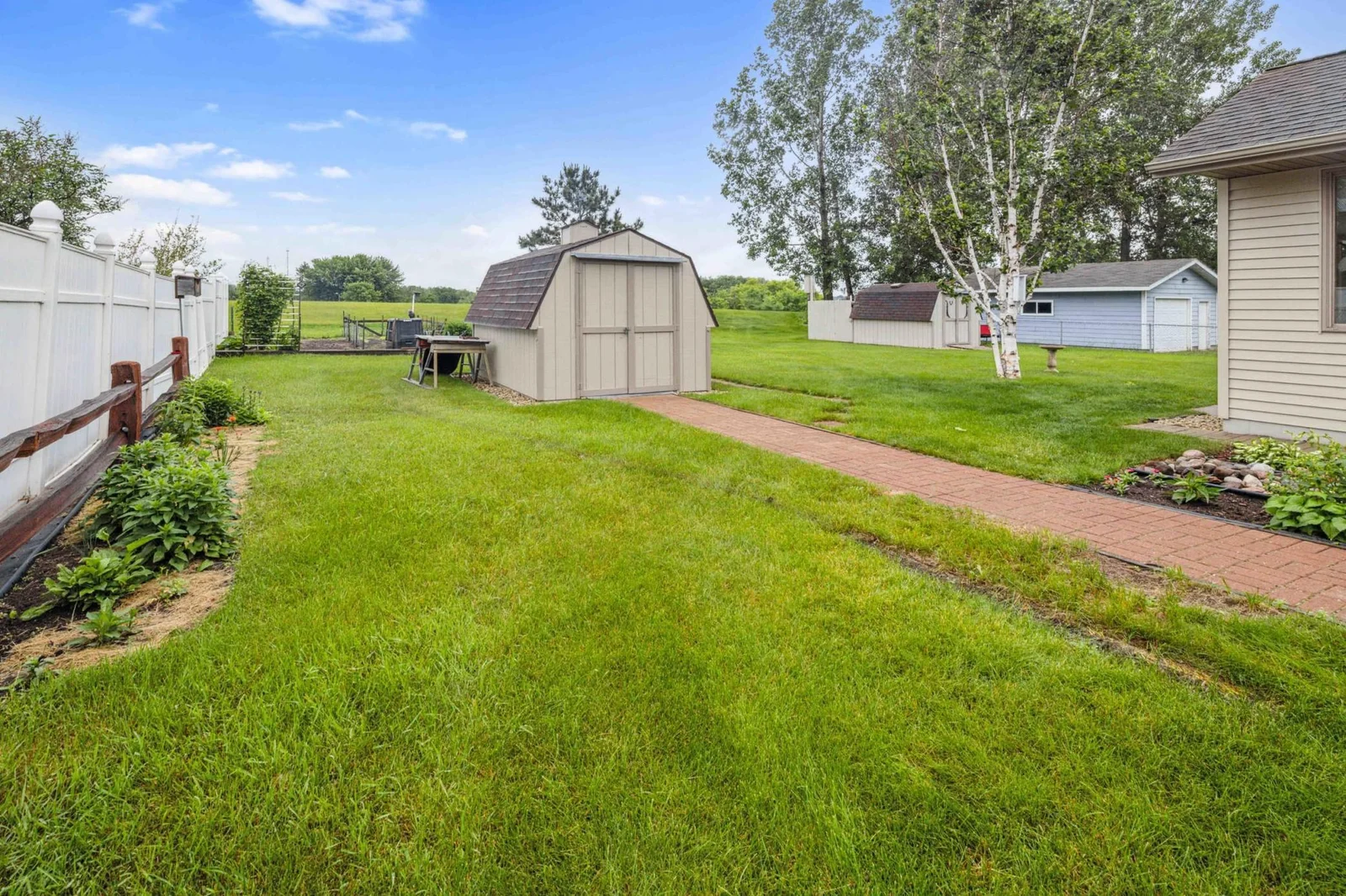 There are 2-8x12 yard sheds for storage.