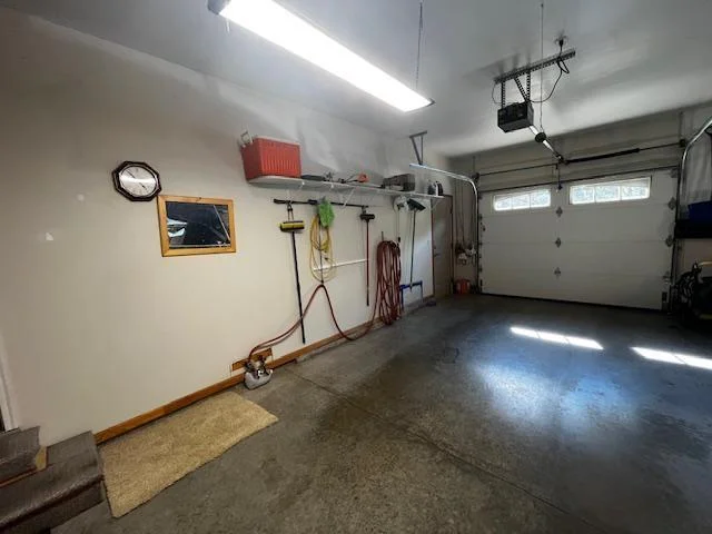 Hot and cold water spigot in garage