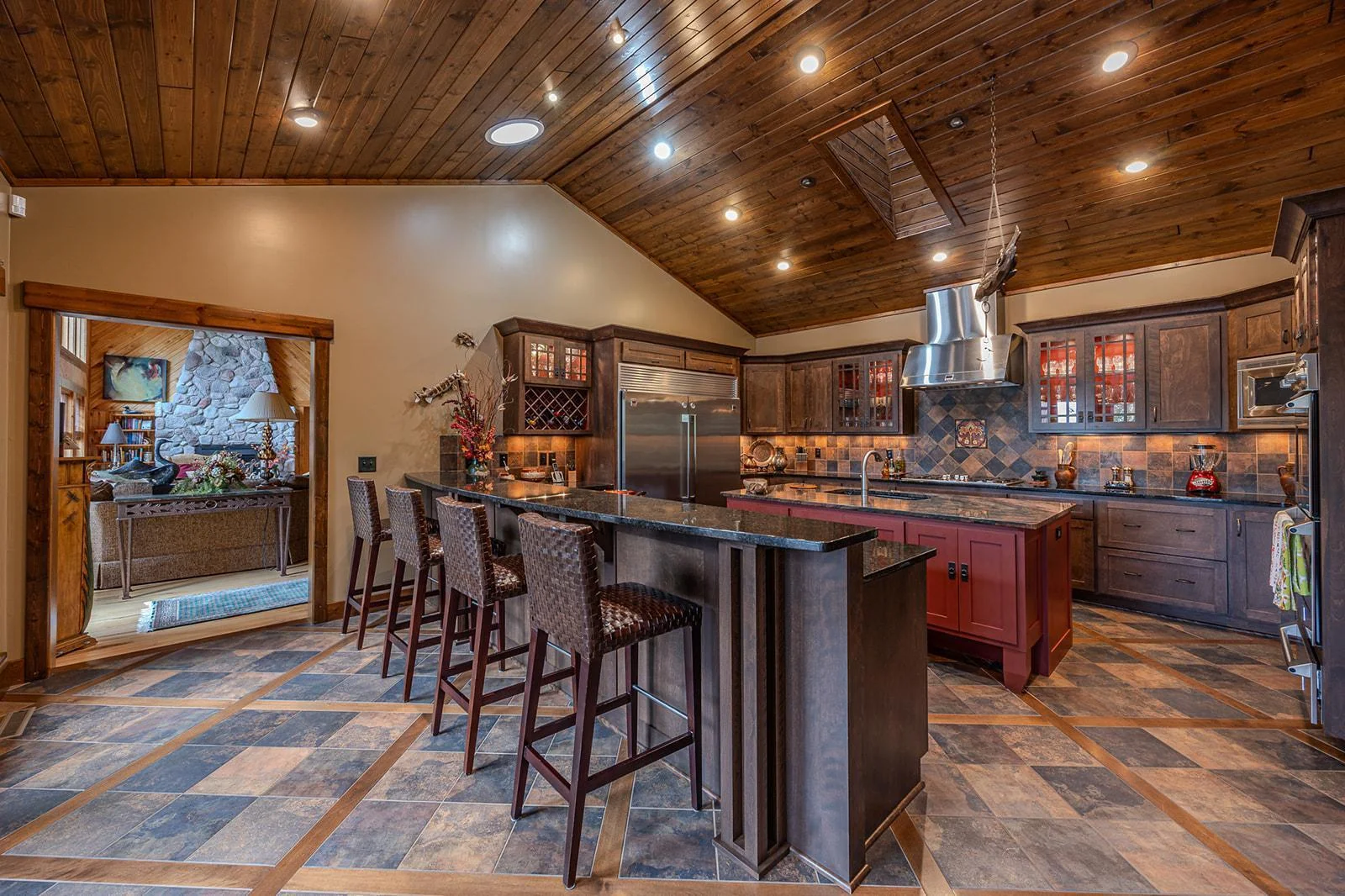Views of gormet kitchen
