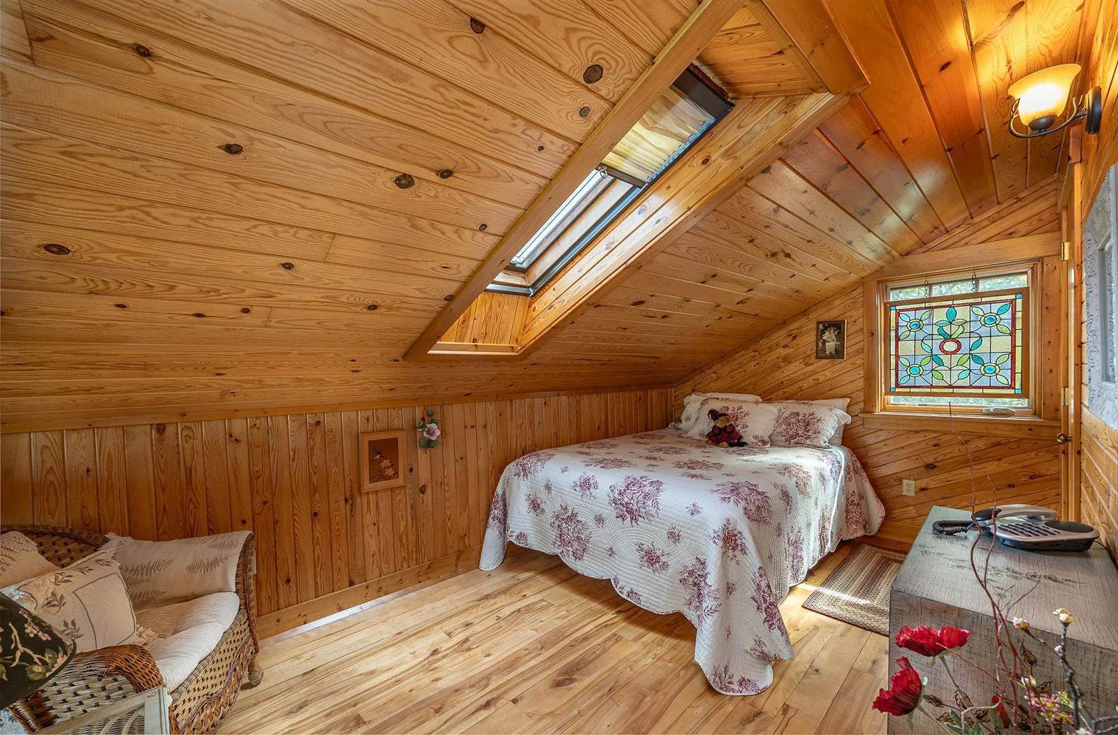 Sleeping area in loft