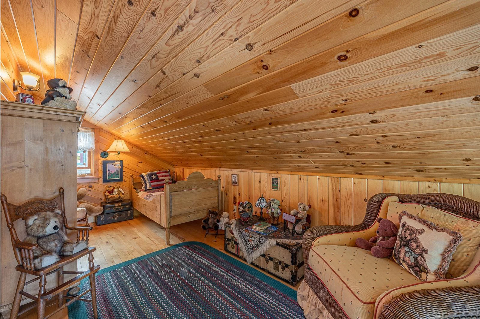Sleeping area in loft