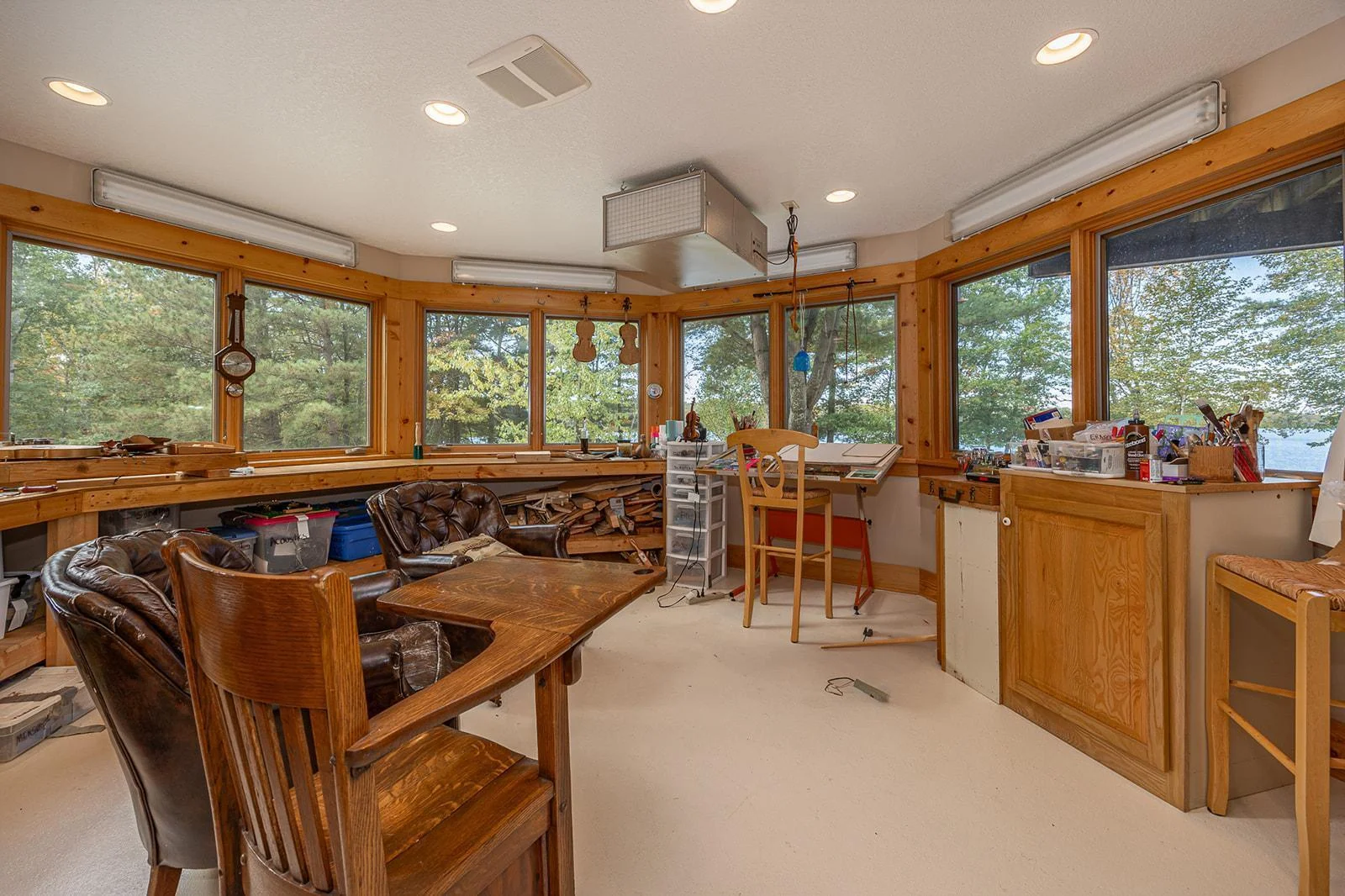 Lower level wood shop