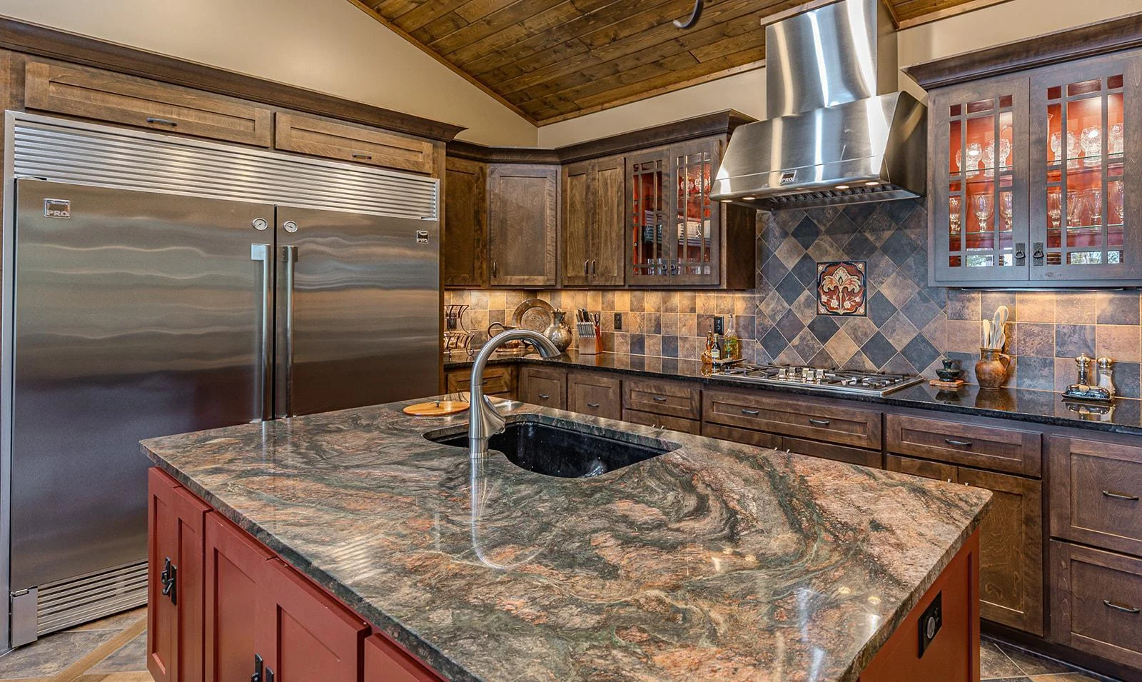 High end stainless steel appliances